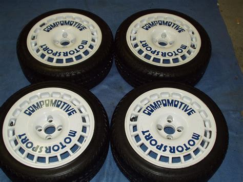 selling 5 compomotive rims with goodyear wrangler . . Old compomotive wheels